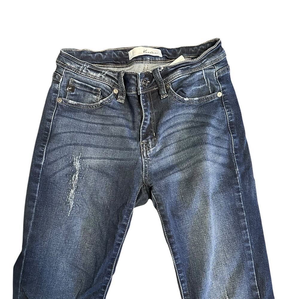 KanCan Estilo Womens Skinny Jeans 5/26 Distressed Mid Rise Stretch KC6034D - Picture 2 of 11